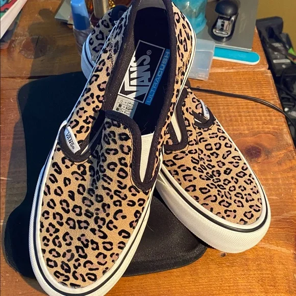 Vans Asher Deluxe Classic Leopard Cheetah Skate Sneaker Shoe SZ Women 6.5 Men 5 - Picture 10 of 10